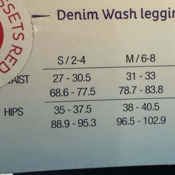 Assets by Spanx Seamless Shaping Leggings Denim Wash Deep Blue Size S - Picture 3 of 8